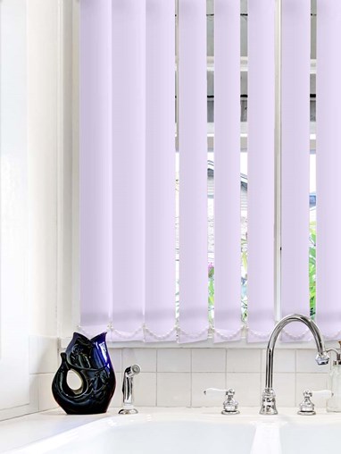 Lilac Plain Waterproof 89mm Vertical Blind Replacement Slats