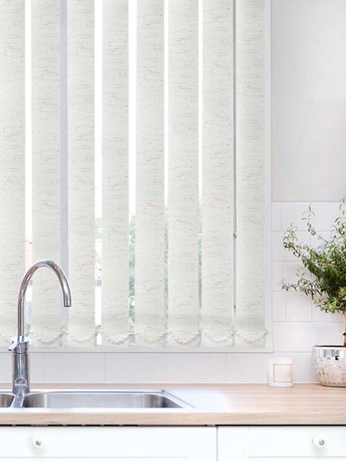 Contrast White Waterproof 89mm Vertical Blind Replacement Slats