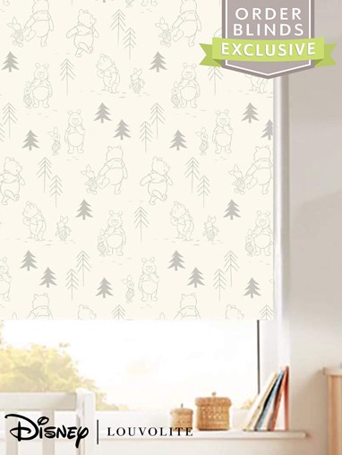 Disney Winnie The Pooh Blackout Cordless Spring Loaded Roller Blind