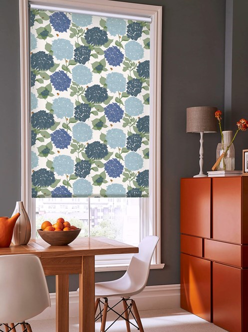 Hydrangea Roller Blind by Lorna Syson