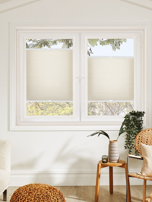 Fresco Natural Calico Daylight Perfect Fit Cellular Thermal Blind