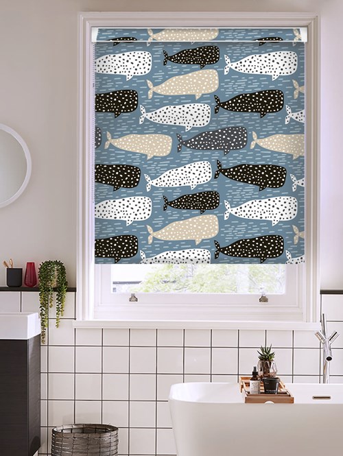 Whale Of A Time Jumbo Grip Fit Roller Blind