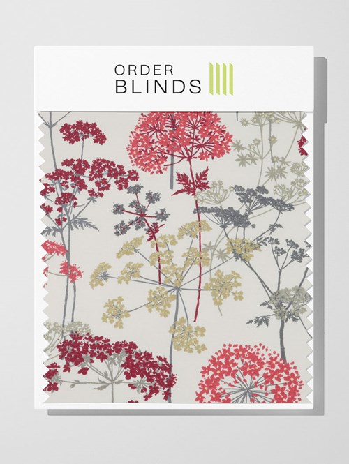 Hedgerow Ruby Cotton Roman Blind