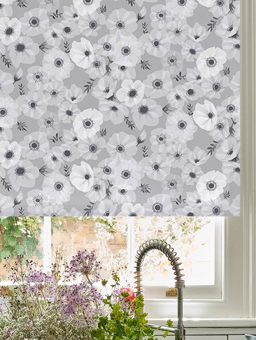 Posy Stone Roller Blind by Lorna Syson