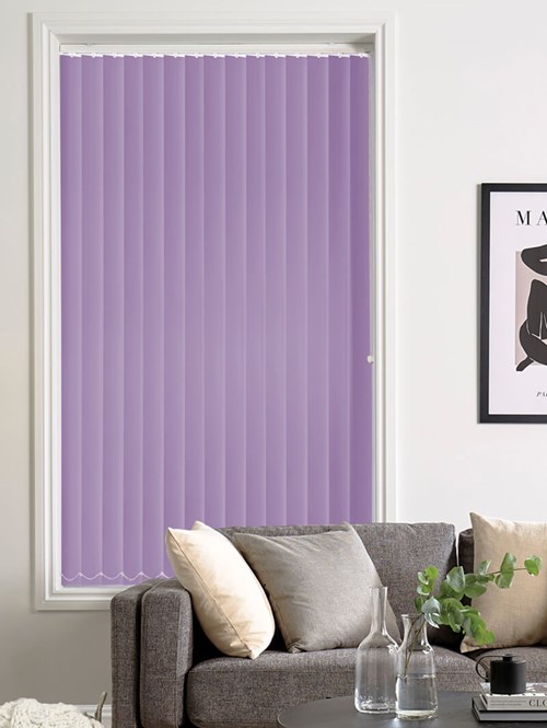 Nineties Lilac Blackout 89mm Vertical Blind Replacement Slats