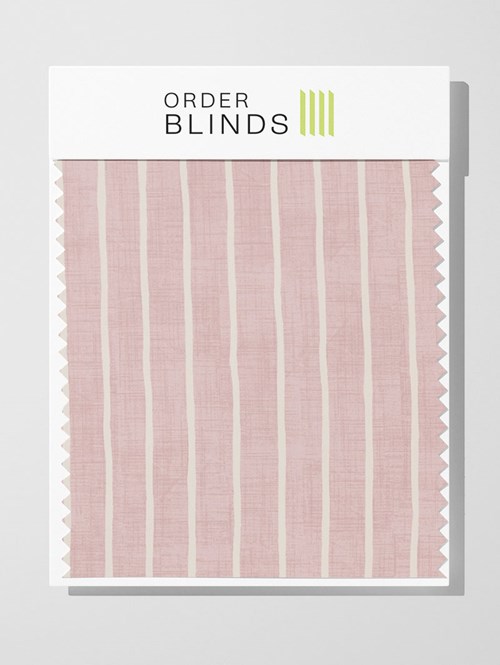 Pencil Stripe Bloom Roman Blind