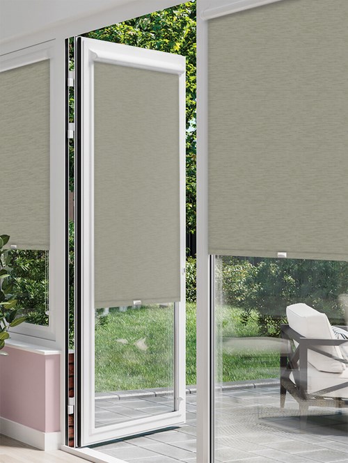 New York Green Grey Perfect Fit Roller Blind