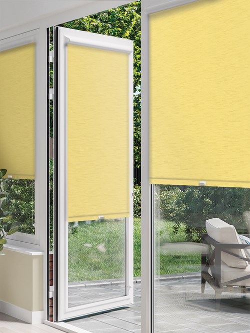 New York Light Yellow Perfect Fit Roller Blind