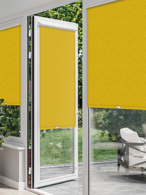 New York Mustard Perfect Fit Roller Blind