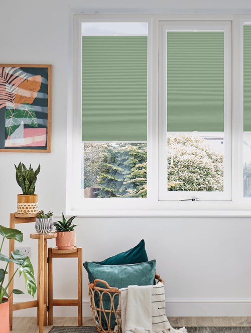 Cottage Green Perfect Fit Thermal Blind