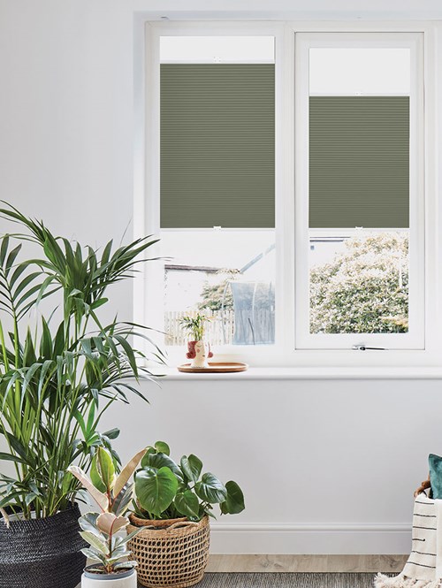 Stachys Green Perfect Fit Thermal Blind