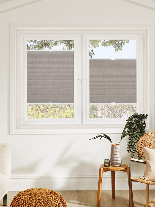 Raffia Stone Blackout Perfect Fit Cellular Thermal Blind