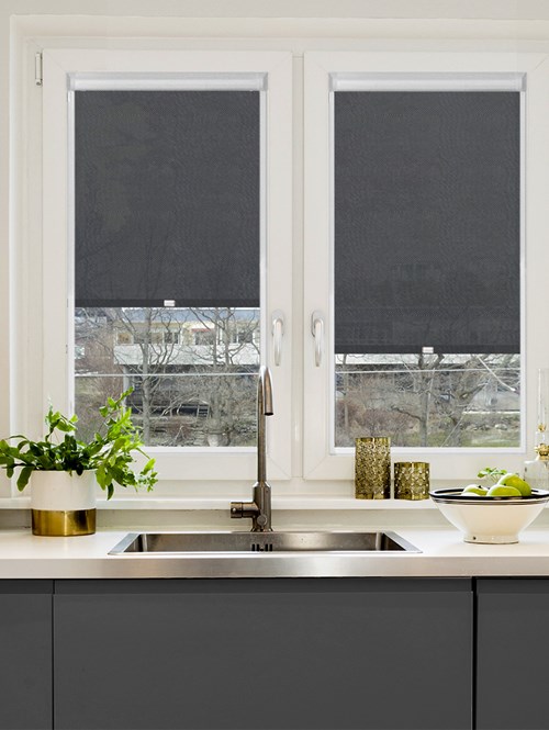 Slate 1% Sunscreen Perfect Fit Roller Blind