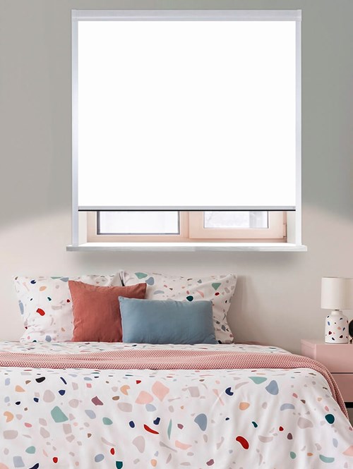 Classic White Total Blackout Roller Blind