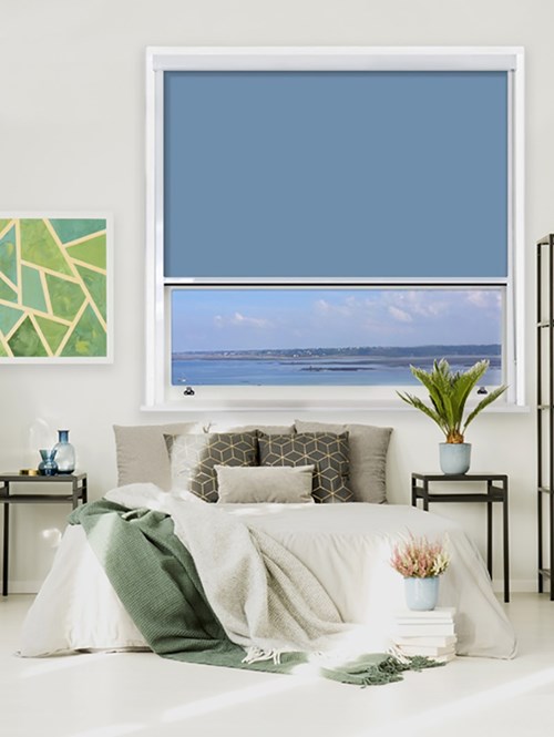 Coastal Shores Chain Operated Total Blackout Roller Blind For Extra