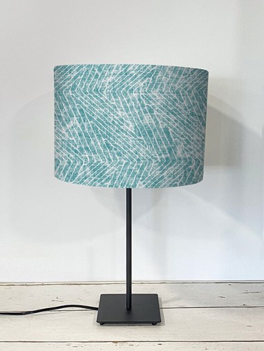 Linear Luxe Teal Lampshade