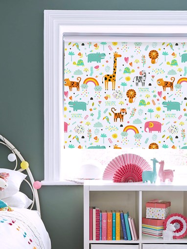Happy Jungle Candy Childrens Roller Blind