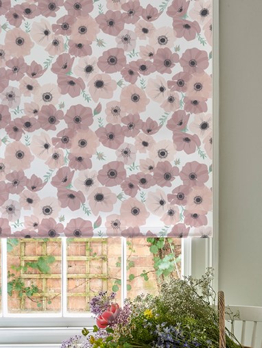 Posy Blush Roller Blind by Lorna Syson