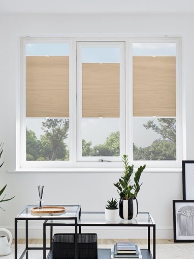 Mirage Straw Blackout Perfect Fit Cellular Thermal Blind