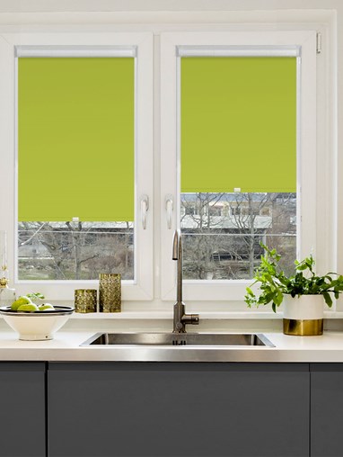 Blackout Lime Green Perfect Fit Roller Blind
