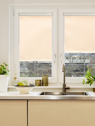 Thermal Sandstone Cream Perfect Fit Roller Blind