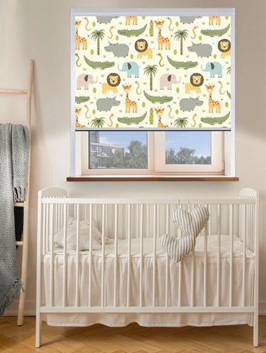 At The Zoo Total Blackout Roller Blind