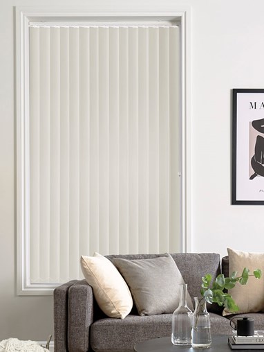 Snowdrop White Blackout 89mm Vertical Blind Replacement Slats