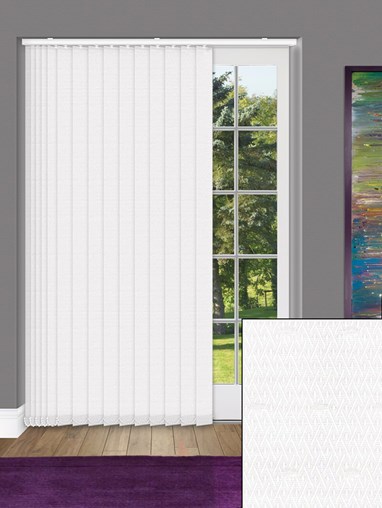 Mirage White Daylight 89mm Vertical Blind Replacement Slats