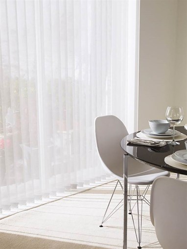 White Sheer 89mm Vertical Blind Replacement Slats