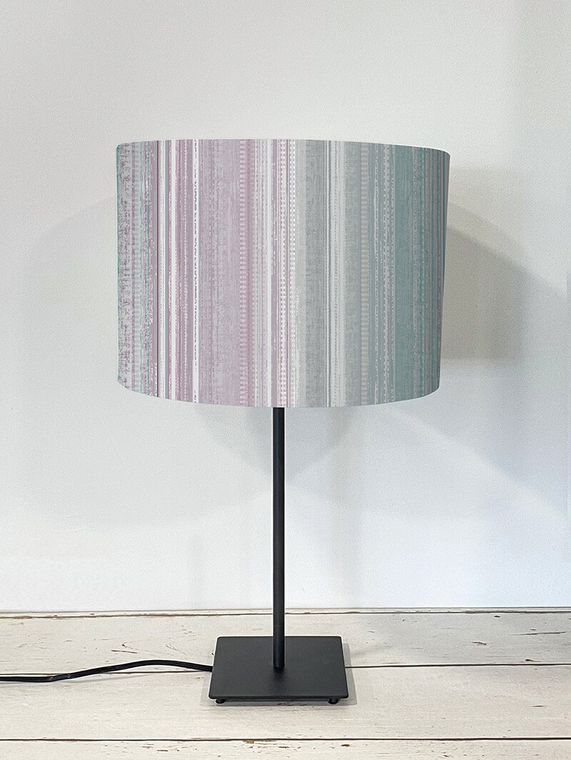 Bottesford Stripe Pale Berry Lampshade