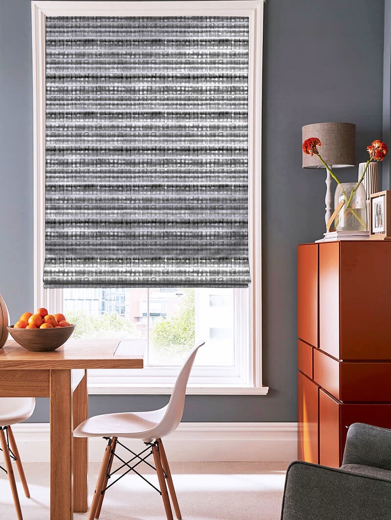 Grey best sale roman blind