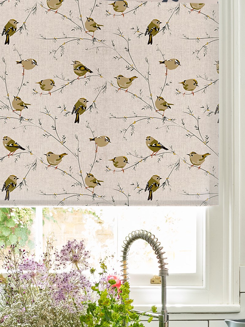 Goldcrest Roller Blind by Lorna Syson