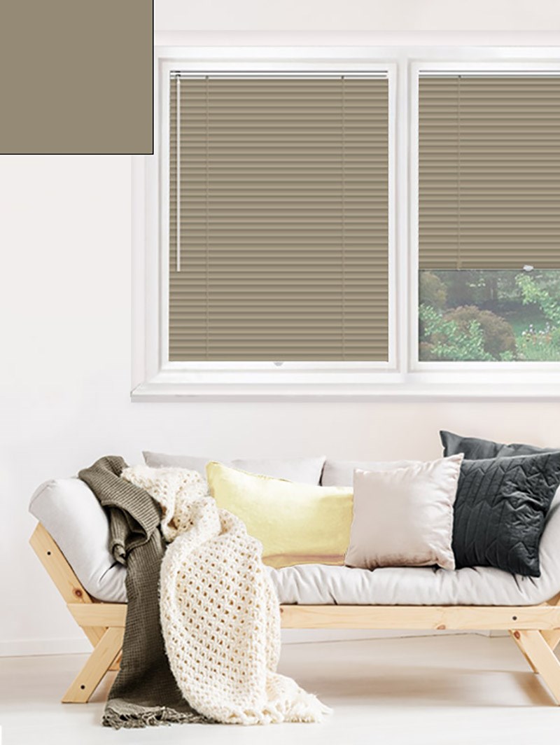 Matte Taupe 25mm Perfect Fit Venetian Blind