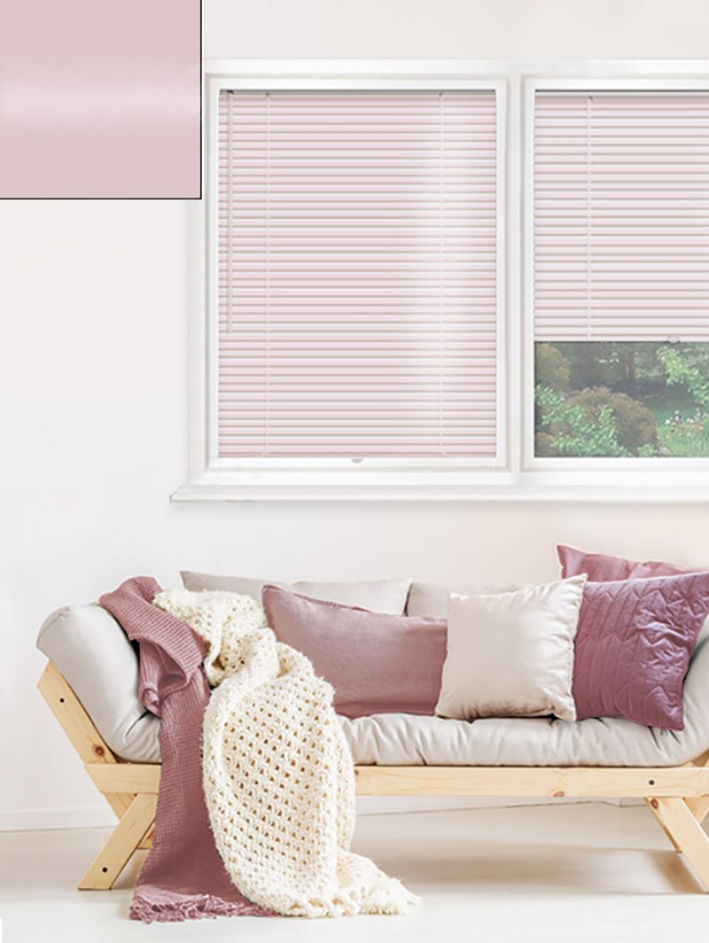 Gloss Pale Pink 25mm Perfect Fit Venetian Blind