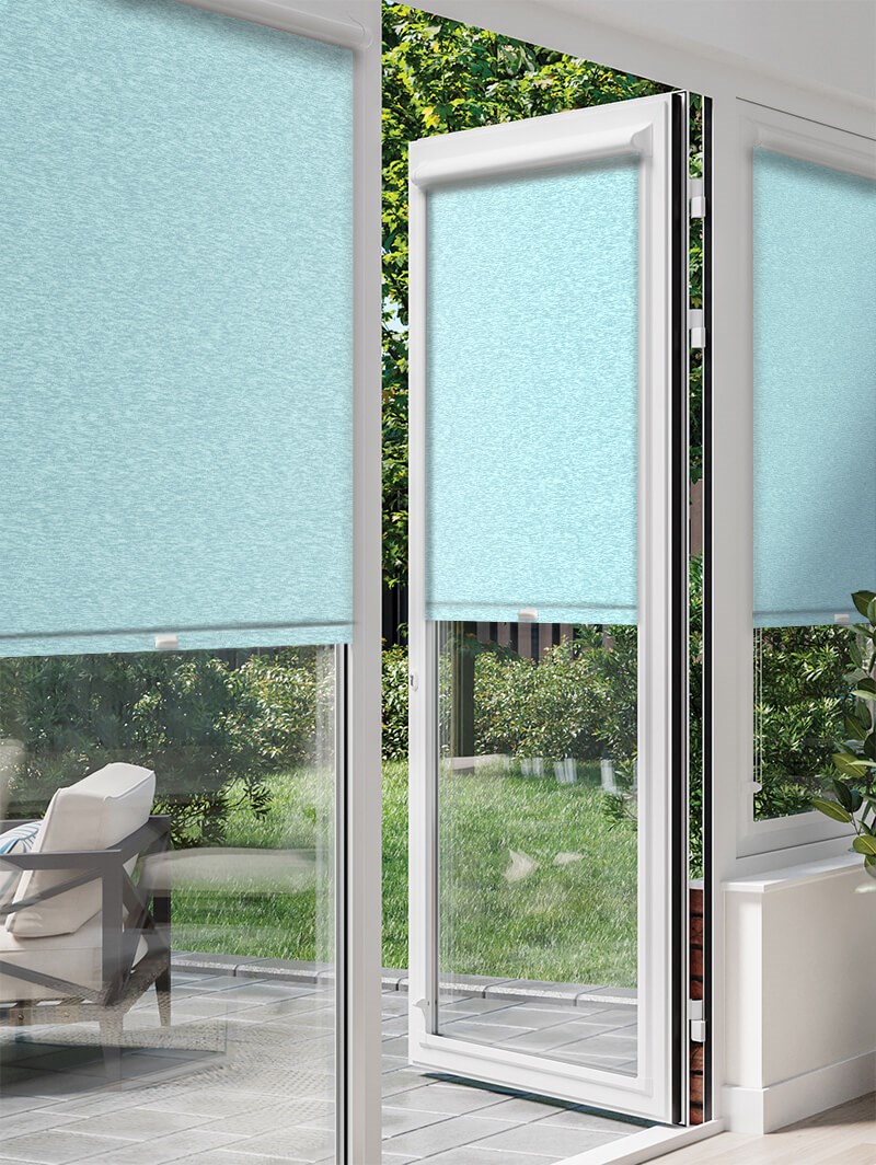Amsterdam Sea Blue Perfect Fit Roller Blind