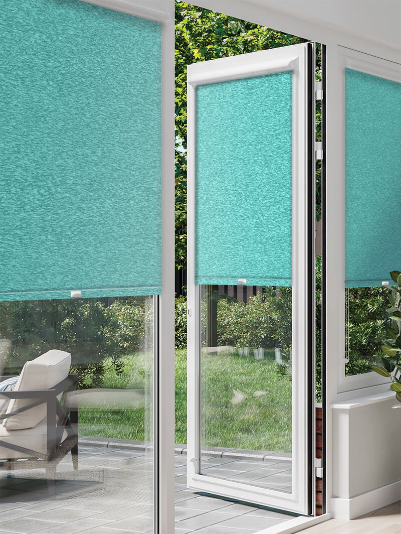 Amsterdam Turquoise Perfect Fit Roller Blind