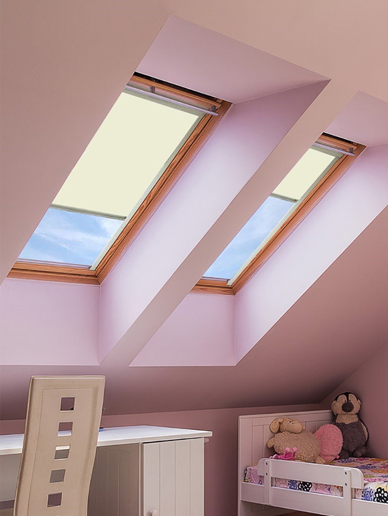 Classic Lambskin Blackout Skylight Blind To Fit RoofLite Windows