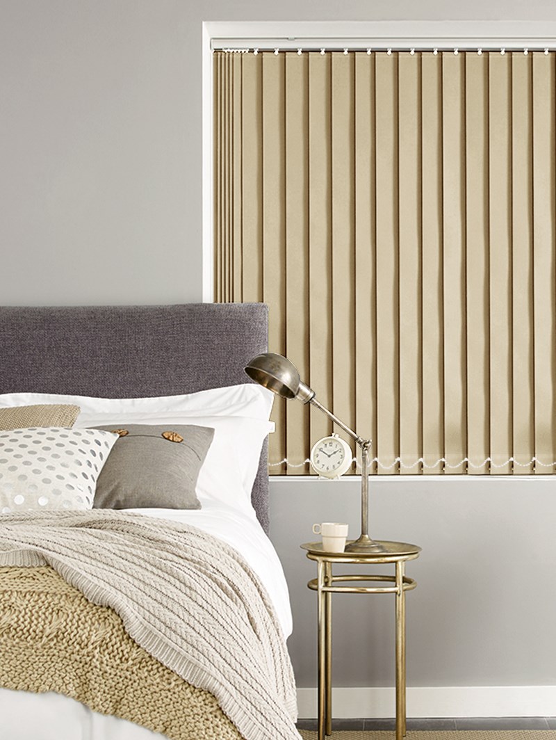 Stone Grey Blackout 89mm Vertical Blind Replacement Slats